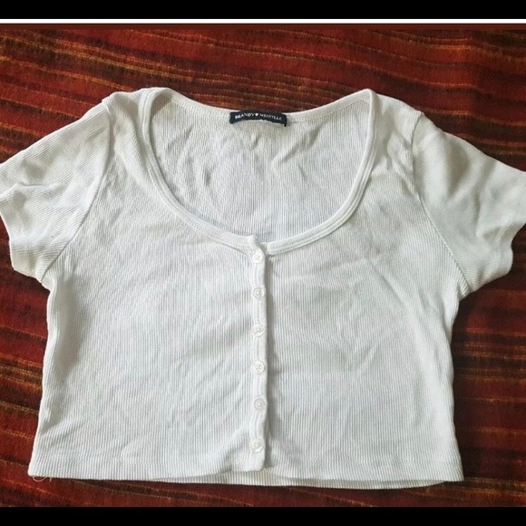 Zelly button up crop top - Picture 2 of 2